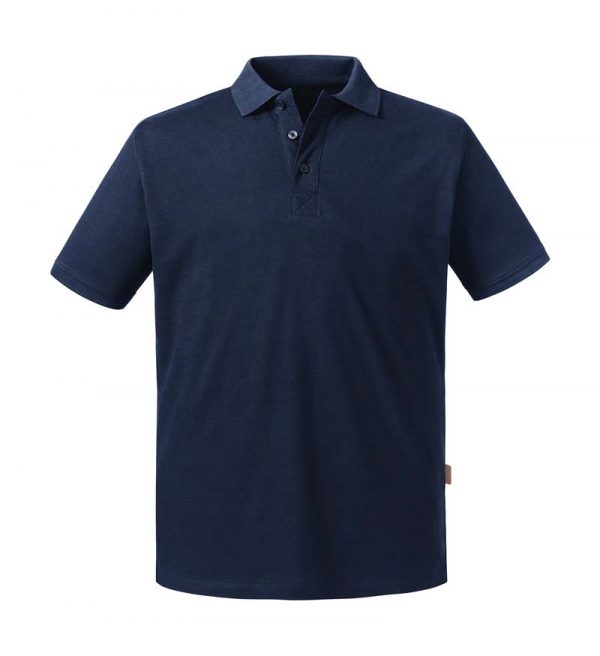 Mens Pure Organic Polo Kleur French Navy