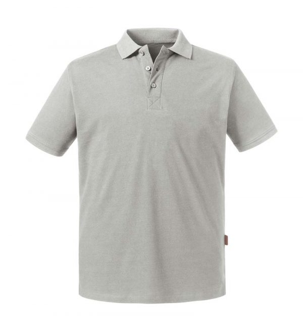 Mens Pure Organic Polo Kleur Stone