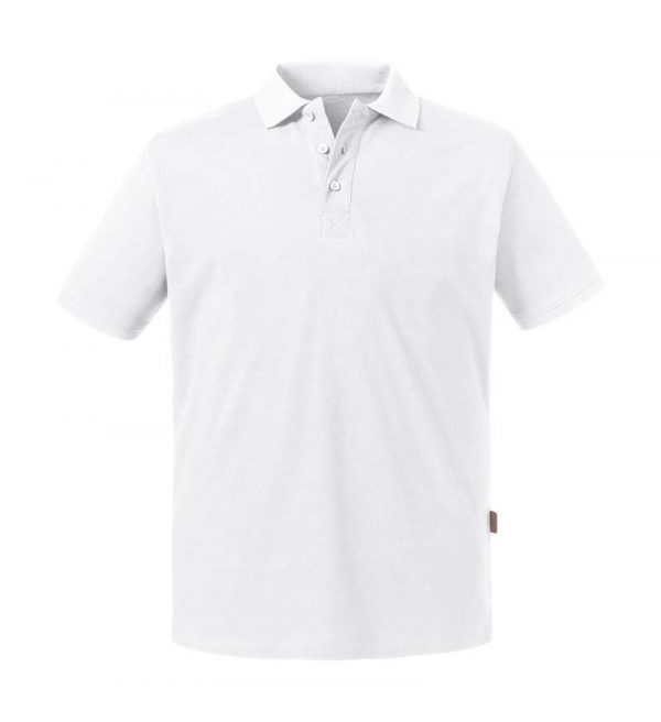 Mens Pure Organic Polo Kleur White