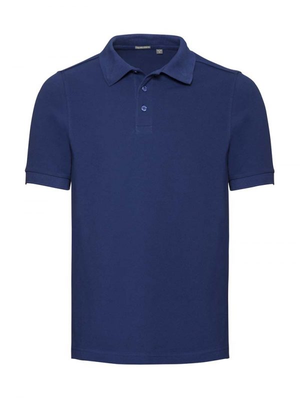 Mens Tailored Stretch Polo Kleur Bright Royal