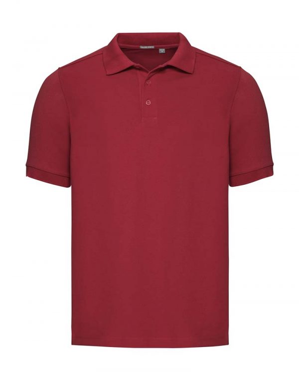 Mens Tailored Stretch Polo Kleur Classic Red