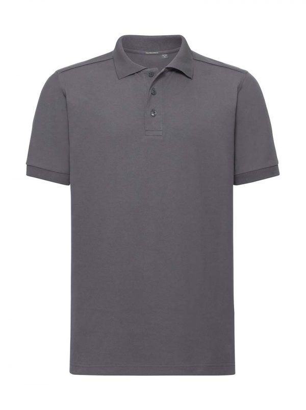 Mens Tailored Stretch Polo Kleur Convoy Grey