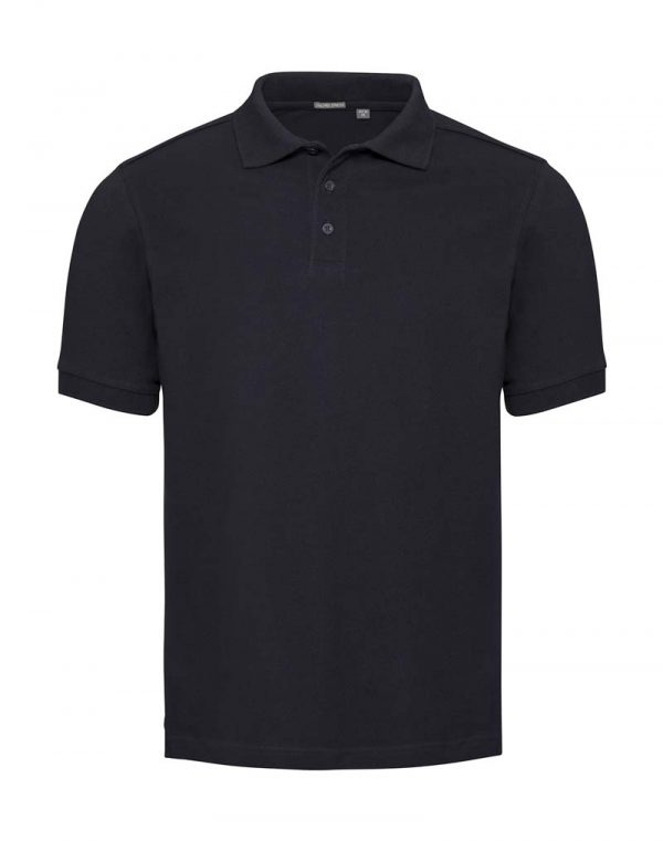 Mens Tailored Stretch Polo Kleur French Navy