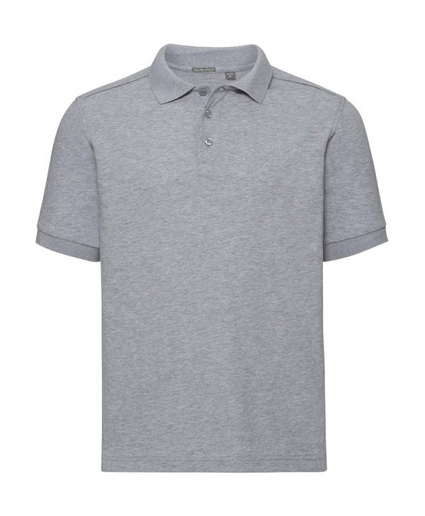 Mens Tailored Stretch Polo Kleur Light Oxford