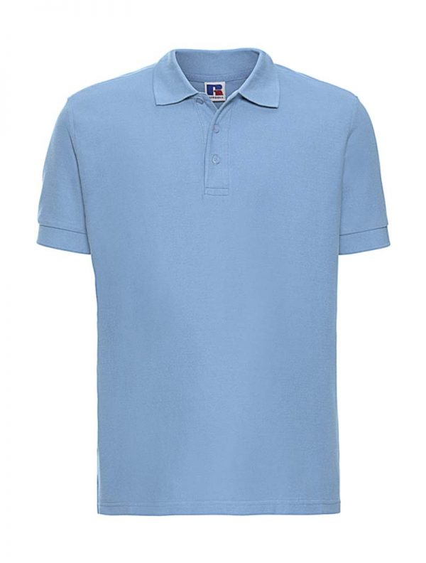 Mens Ultimate Cotton Polo Kleur Sky