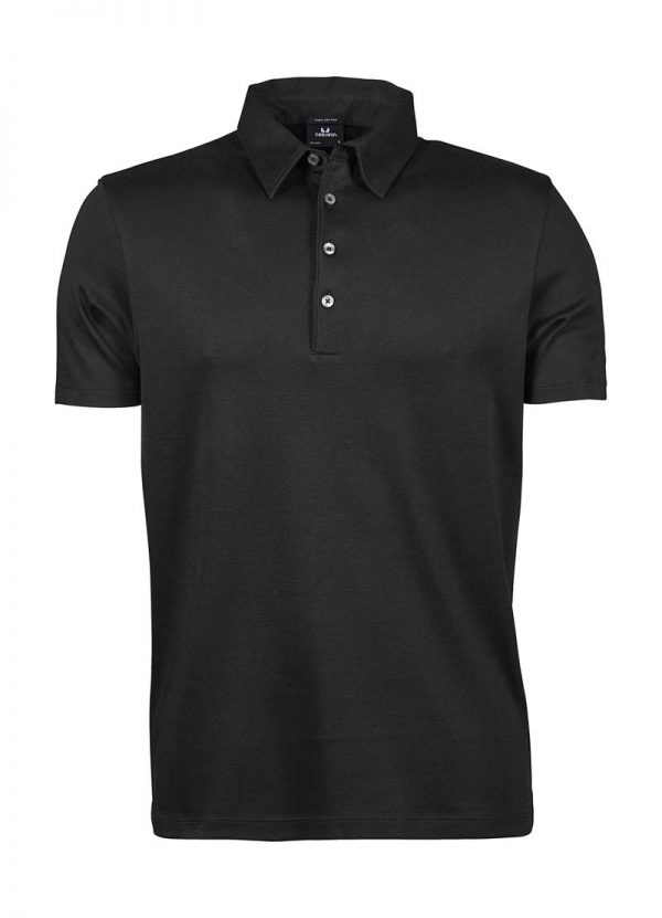 Pima Cotton Polo Kleur Black