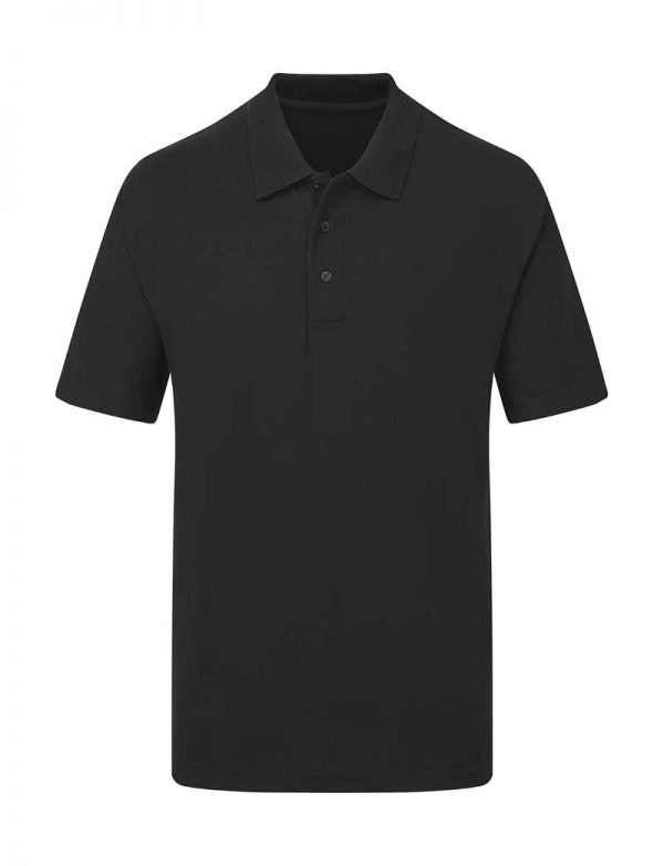 Pique Polo Kleur Black