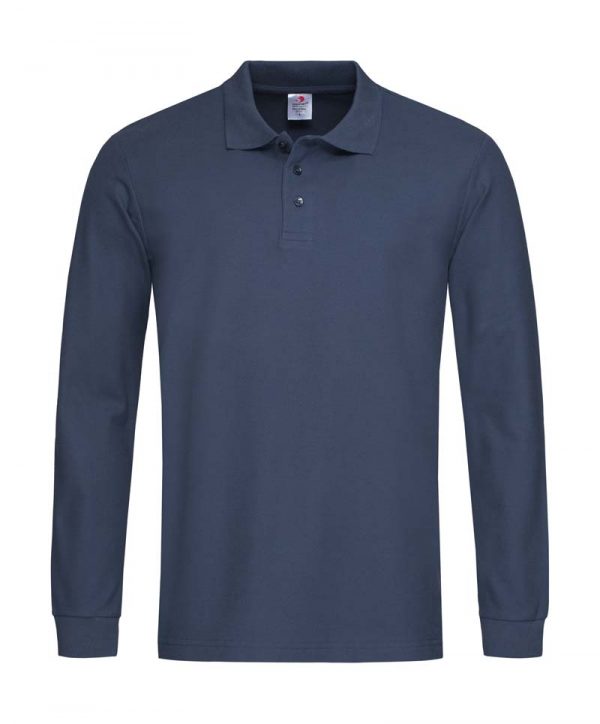 Polo Long Sleeve Kleur Navy