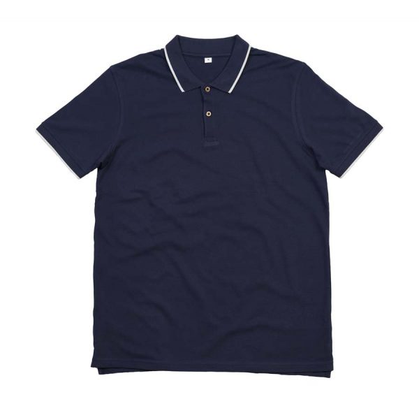 The Tipped Polo Kleur Navy White