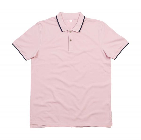 The Tipped Polo Kleur Pink Navy