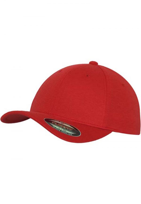 Double Jersey Cap Kleur Rood