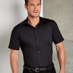 Kustom Kit:Tailored Fit Poplin Shirt SSL KK141.