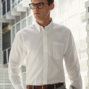 Fruit of the Loom:Oxford Shirt Long Sleeve 65-114-0.