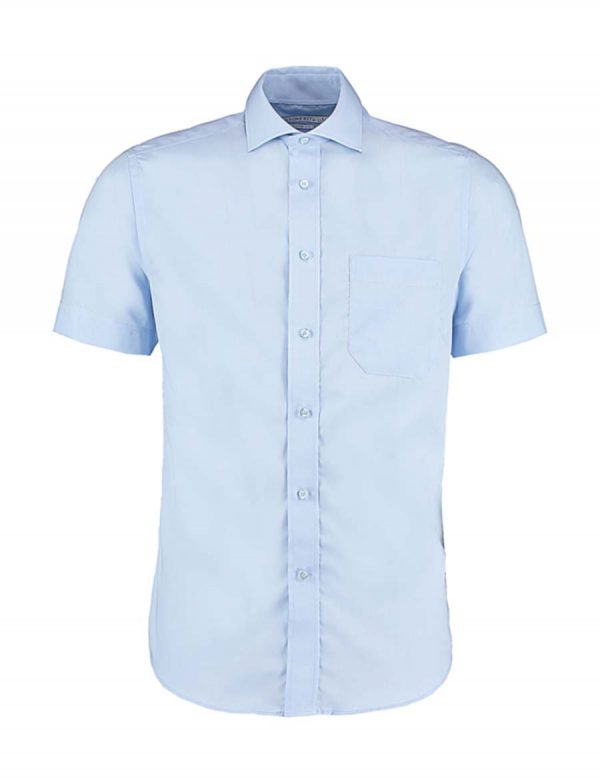 Classic Fit Non Iron Shirt SSL Kleur Light Blue