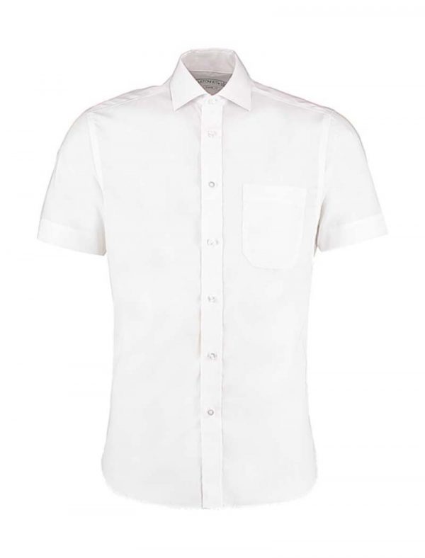 Classic Fit Non Iron Shirt SSL Kleur White