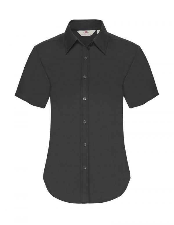 Ladies Oxford Shirt Kleur Black 1