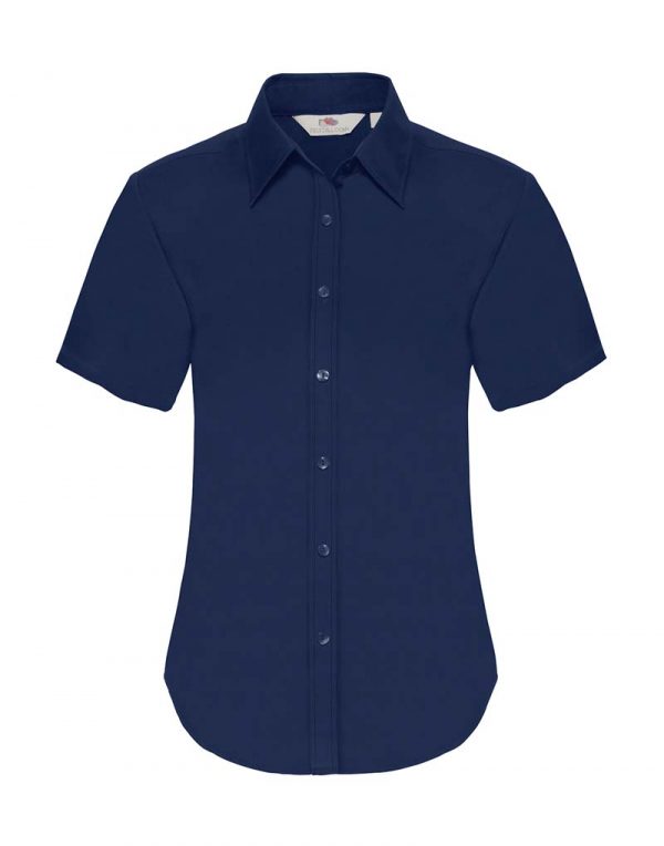 Ladies Oxford Shirt Kleur Navy 1