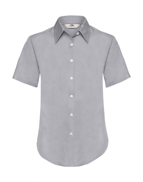 Ladies Oxford Shirt Kleur Oxford Grey 1