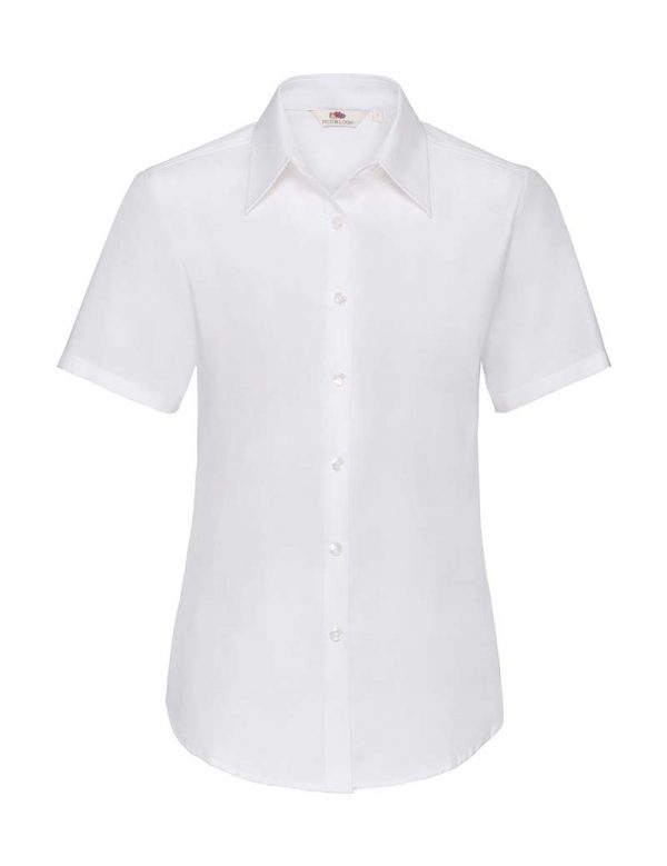 Ladies Oxford Shirt Kleur White 1