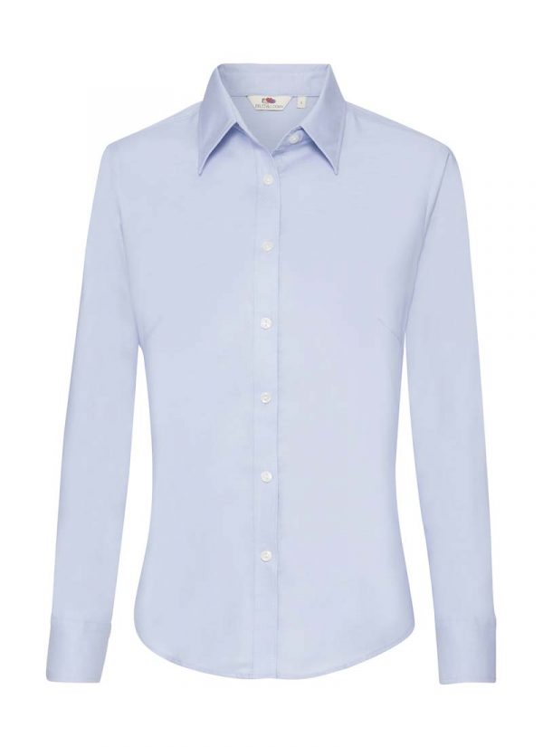 Ladies Oxford Shirt LS Kleur Oxford Blue