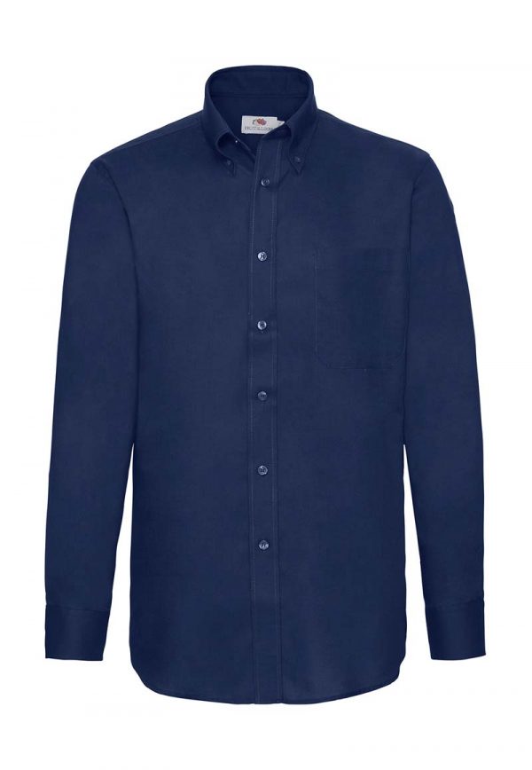 Oxford Shirt Long Sleeve Kleur Navy