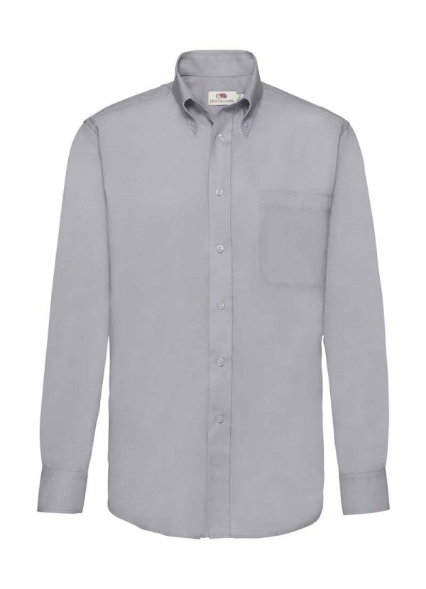 Oxford Shirt Long Sleeve Kleur Oxford Grey