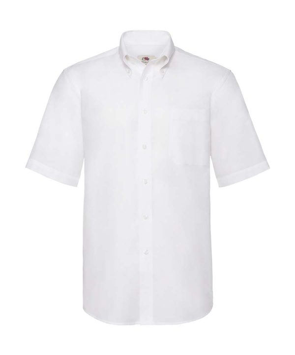 Oxford Shirt Short Sleeve Kleur White