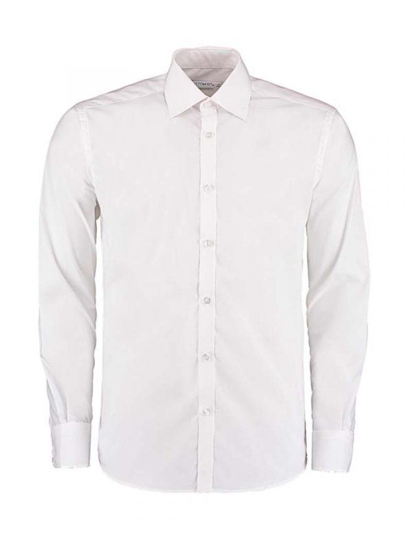 Slim Fit Business Shirt LS Kleur White