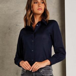 Kustom Kit:Women’s Tailored Fit Workwear Oxford Shirt KK361.