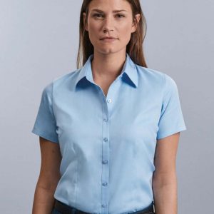 Russell Collection:Ladies Herringbone Shirt R-963F-0.