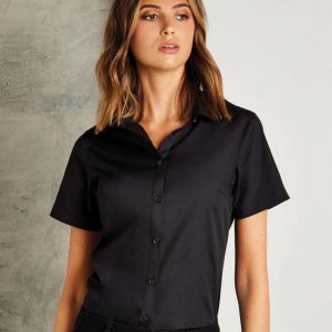 Kustom Kit:Women’s Tailored Fit Poplin Shirt SSL KK241.