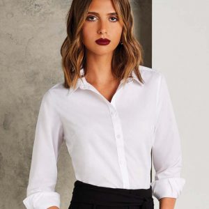 Kustom Kit:Women’s Tailored Fit Poplin Shirt KK242.