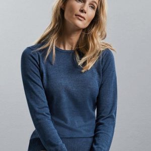Russell Collection:Ladies’ Crew Neck Knitted Pullover R-717F-0.