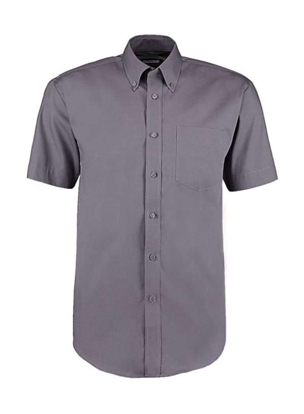 Classic Fit Premium Oxford Shirt SSL Kleur Charcoal