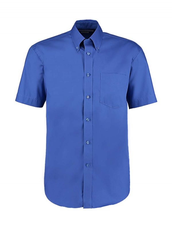 Classic Fit Premium Oxford Shirt SSL Kleur Royal