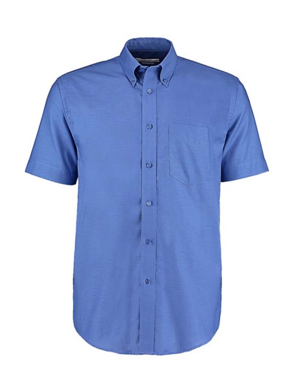 Classic Fit Workwear Oxford Shirt SSL Kleur Italian Blue