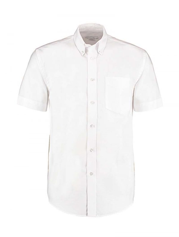Classic Fit Workwear Oxford Shirt SSL Kleur White
