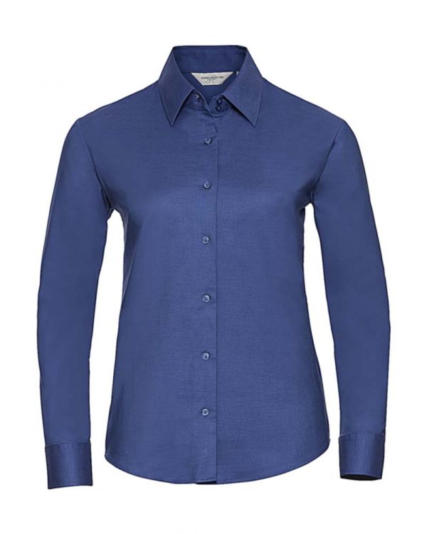 Ladies Classic Oxford Shirt LS kleur Bright Royal