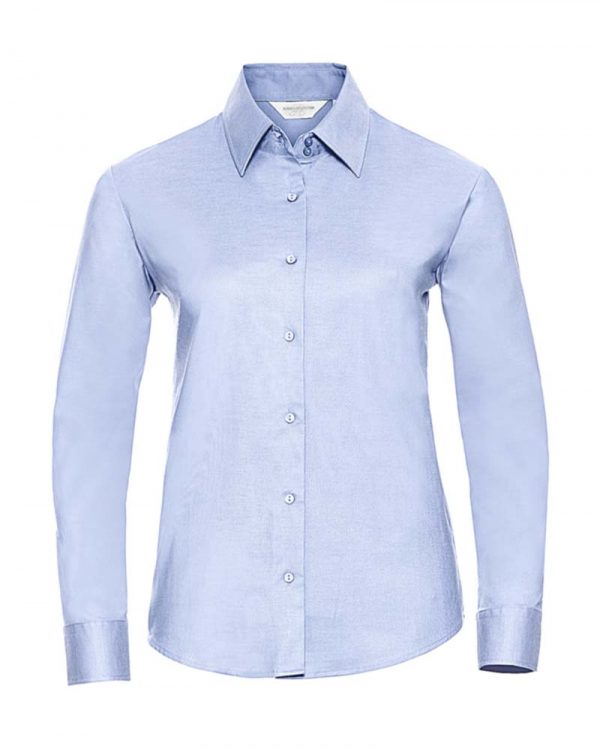 Ladies Classic Oxford Shirt LS kleur Oxford Blue