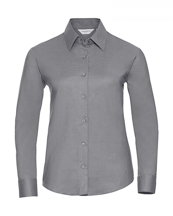 Ladies Classic Oxford Shirt LS kleur Silver