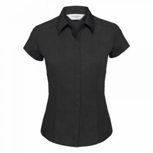 Russell Collection:Ladies Fitted Poplin Shirt R-925F-0.