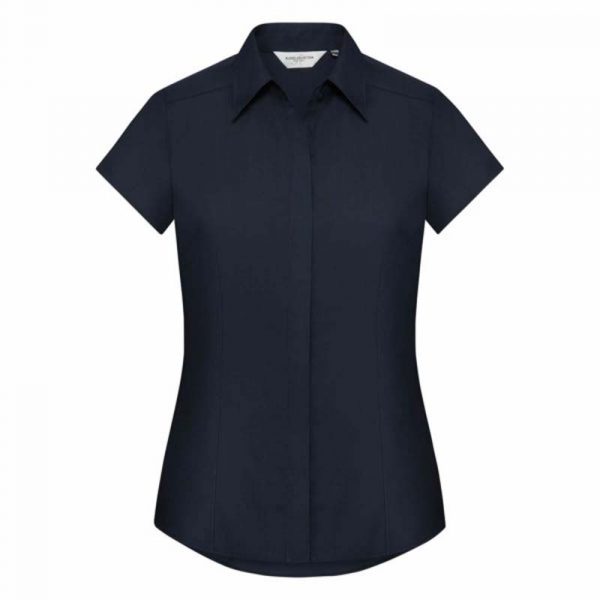 Ladies Fitted Poplin Shirt kleur French Navy