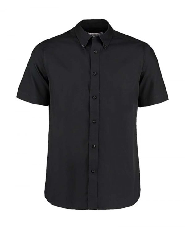 Tailored Fit City Shirt SSL Kleur Black