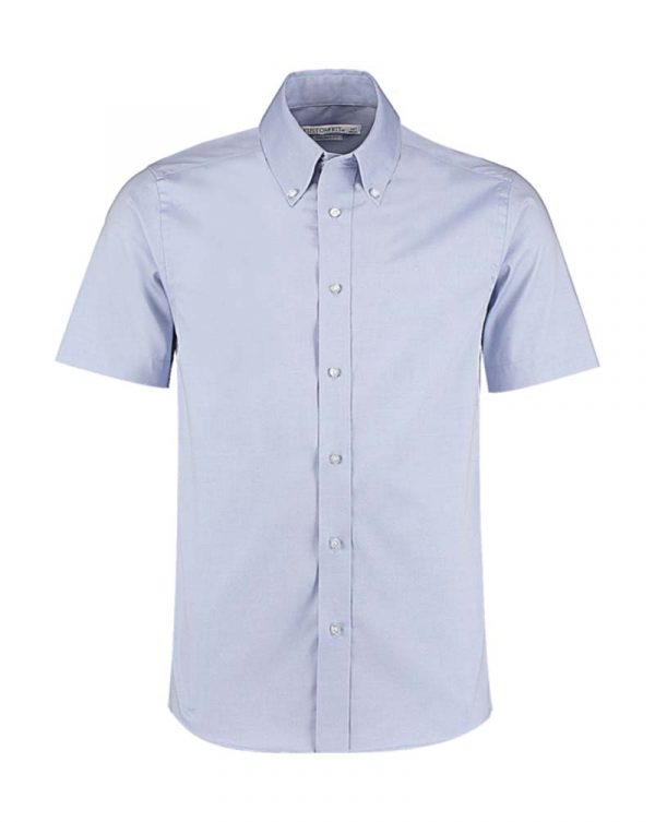 Tailored Fit Premium Oxford Shirt SSL Kleur Light Blue