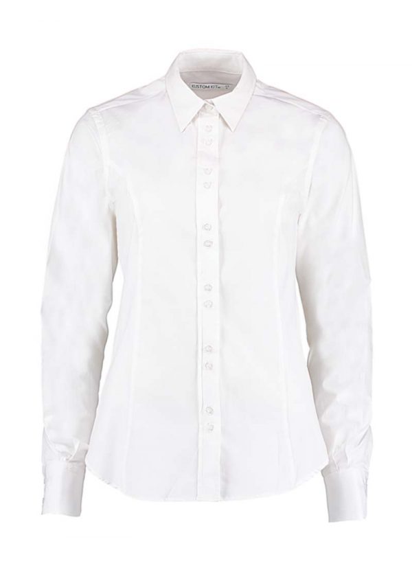 Womens Tailored Fit City Shirt kleur Wit