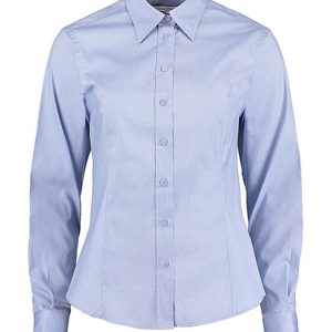 Kustom Kit:Women’s Tailored Fit Premium Contrast Oxford Shirt KK789.