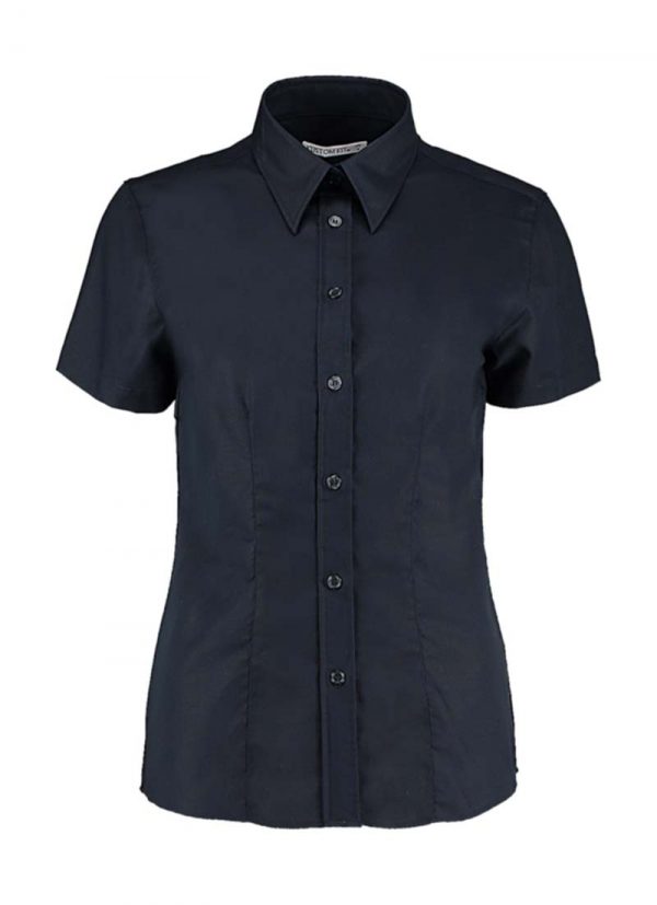 Womens Tailored Fit Workwear Oxford Shirt SSL kleur French Navy