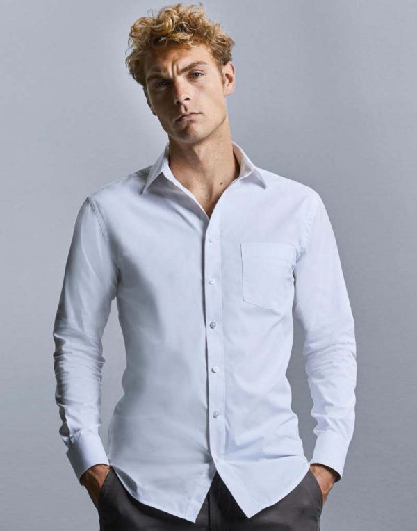 025.00 Mens LS Tailored Coolmax Shirt Promo