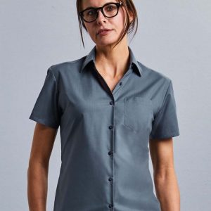 Russell Collection:Ladies’ Poplin Shirt R-935F-0.