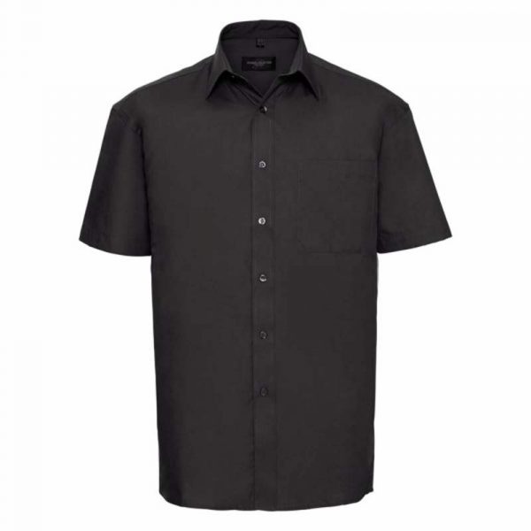 Cotton Poplin Shirt kleur Black